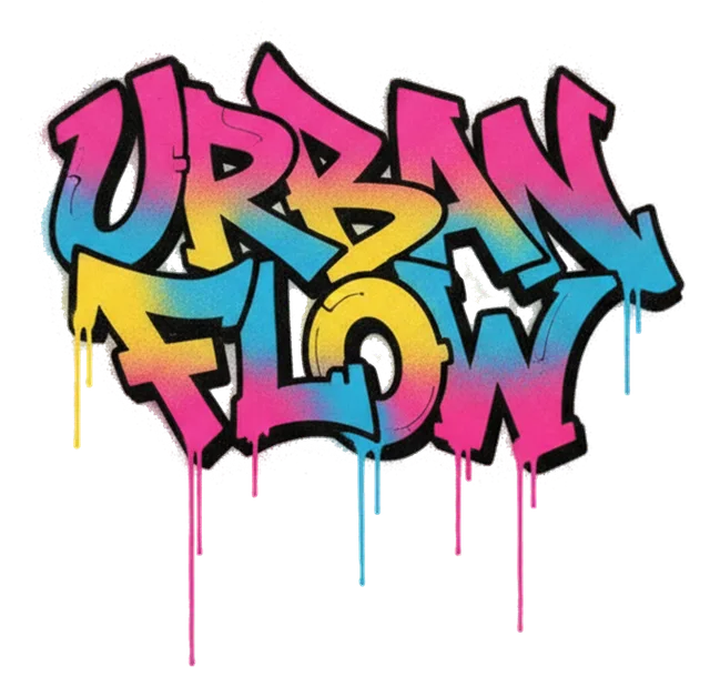 graffiti letters with spray-can texture